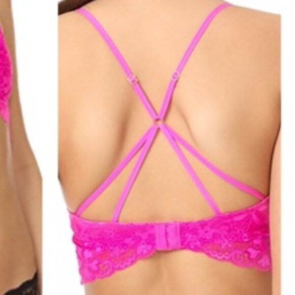 Honeydew Intimates NEW ROSIE Lace‎ Bralette BRA NWT Women's L PINK RED Purple - Picture 3 of 11